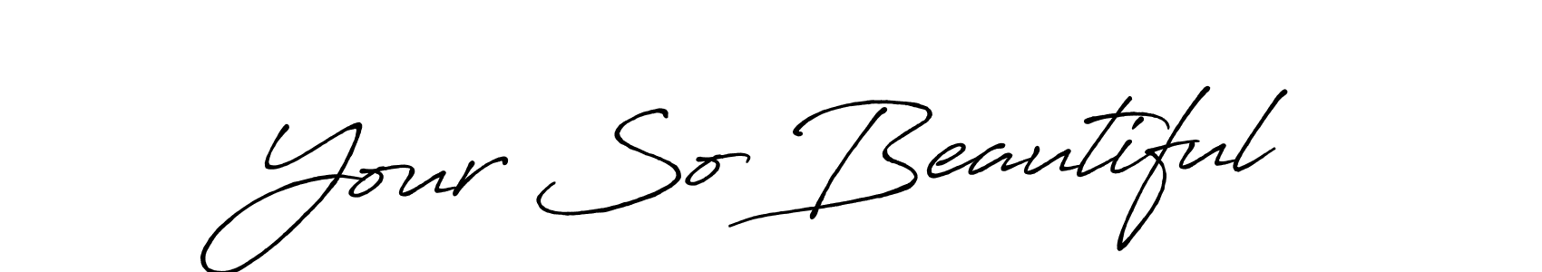 How to Draw Your So Beautiful signature style? Antro_Vectra_Bolder is a latest design signature styles for name Your So Beautiful. Your So Beautiful signature style 7 images and pictures png