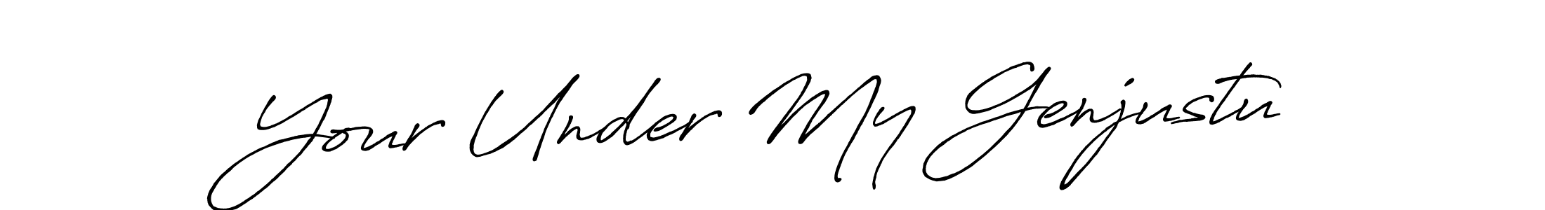 How to make Your Under My Genjustu signature? Antro_Vectra_Bolder is a professional autograph style. Create handwritten signature for Your Under My Genjustu name. Your Under My Genjustu signature style 7 images and pictures png