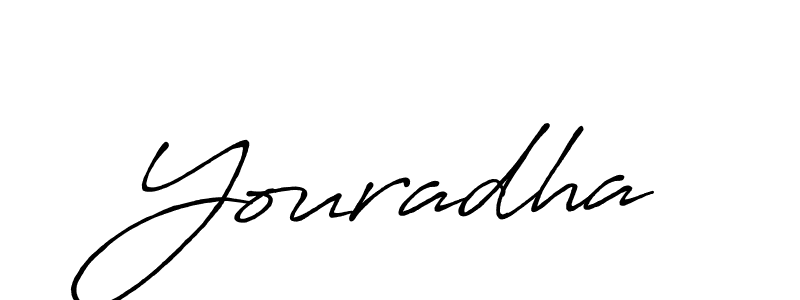 Also we have Youradha name is the best signature style. Create professional handwritten signature collection using Antro_Vectra_Bolder autograph style. Youradha signature style 7 images and pictures png