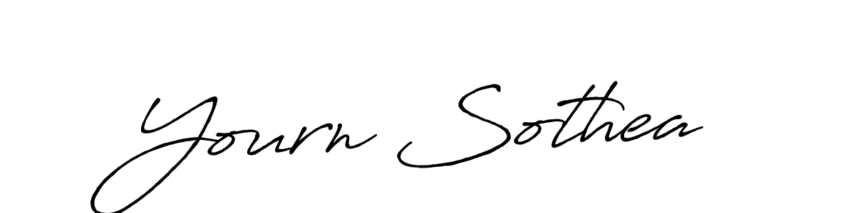 Make a beautiful signature design for name Yourn Sothea. With this signature (Antro_Vectra_Bolder) style, you can create a handwritten signature for free. Yourn Sothea signature style 7 images and pictures png