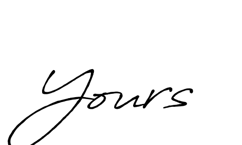if you are searching for the best signature style for your name Yours. so please give up your signature search. here we have designed multiple signature styles  using Antro_Vectra_Bolder. Yours signature style 7 images and pictures png