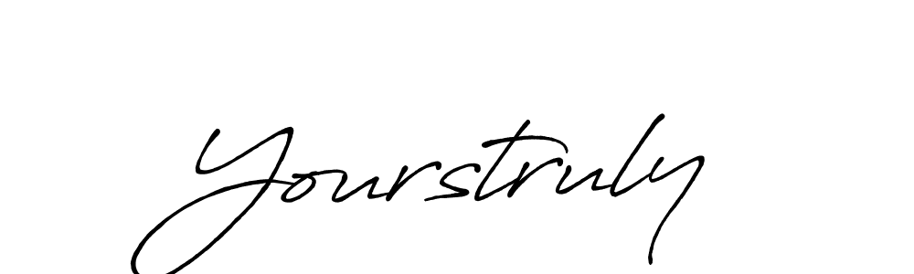 Also we have Yourstruly name is the best signature style. Create professional handwritten signature collection using Antro_Vectra_Bolder autograph style. Yourstruly signature style 7 images and pictures png