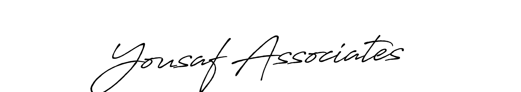 Design your own signature with our free online signature maker. With this signature software, you can create a handwritten (Antro_Vectra_Bolder) signature for name Yousaf Associates. Yousaf Associates signature style 7 images and pictures png