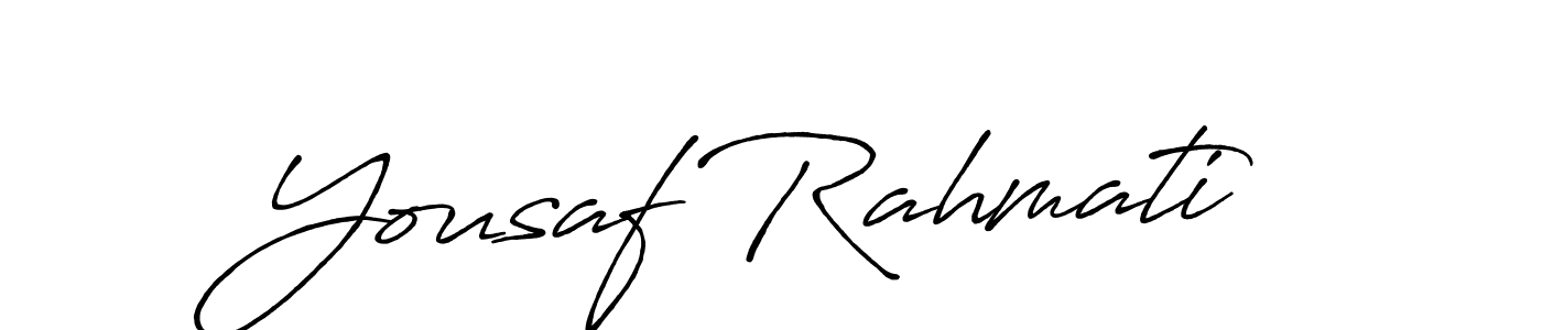 Make a beautiful signature design for name Yousaf Rahmati. Use this online signature maker to create a handwritten signature for free. Yousaf Rahmati signature style 7 images and pictures png