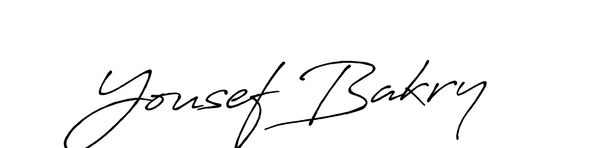 It looks lik you need a new signature style for name Yousef Bakry. Design unique handwritten (Antro_Vectra_Bolder) signature with our free signature maker in just a few clicks. Yousef Bakry signature style 7 images and pictures png