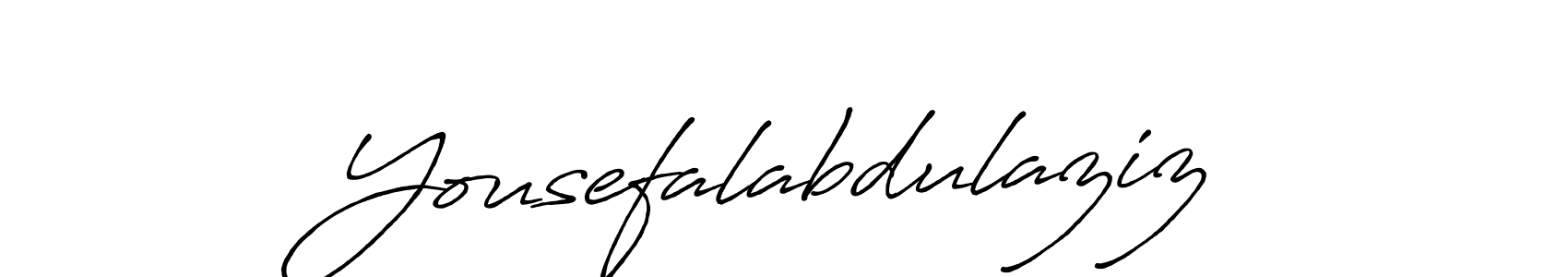 Design your own signature with our free online signature maker. With this signature software, you can create a handwritten (Antro_Vectra_Bolder) signature for name Yousefalabdulaziz. Yousefalabdulaziz signature style 7 images and pictures png