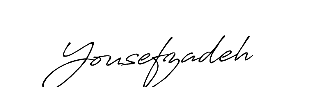 Design your own signature with our free online signature maker. With this signature software, you can create a handwritten (Antro_Vectra_Bolder) signature for name Yousefzadeh. Yousefzadeh signature style 7 images and pictures png