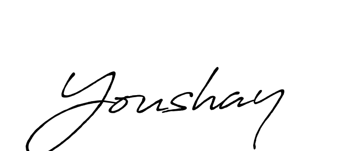 The best way (Antro_Vectra_Bolder) to make a short signature is to pick only two or three words in your name. The name Youshay include a total of six letters. For converting this name. Youshay signature style 7 images and pictures png