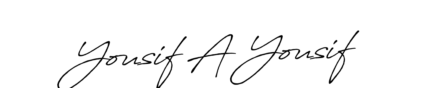 Make a beautiful signature design for name Yousif A Yousif. Use this online signature maker to create a handwritten signature for free. Yousif A Yousif signature style 7 images and pictures png