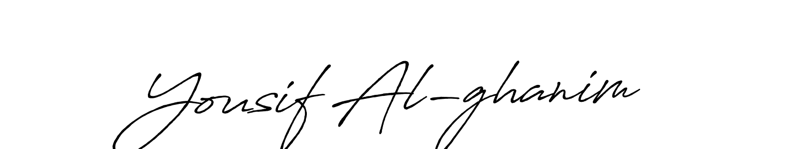 Design your own signature with our free online signature maker. With this signature software, you can create a handwritten (Antro_Vectra_Bolder) signature for name Yousif Al-ghanim. Yousif Al-ghanim signature style 7 images and pictures png