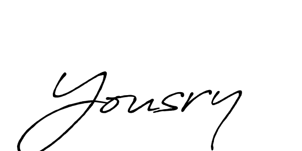 if you are searching for the best signature style for your name Yousry. so please give up your signature search. here we have designed multiple signature styles  using Antro_Vectra_Bolder. Yousry signature style 7 images and pictures png