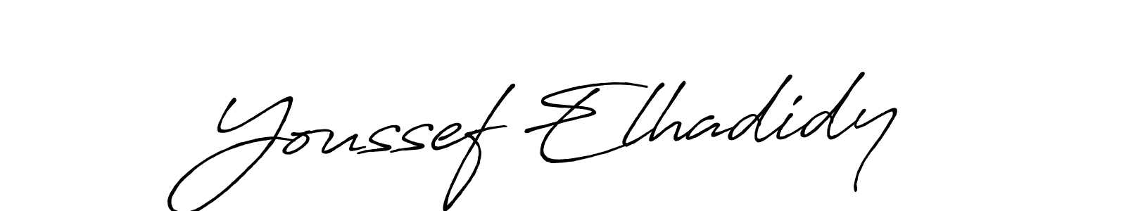 This is the best signature style for the Youssef Elhadidy name. Also you like these signature font (Antro_Vectra_Bolder). Mix name signature. Youssef Elhadidy signature style 7 images and pictures png