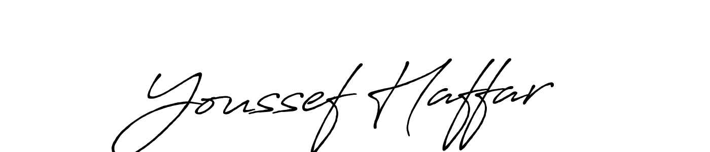 Youssef Haffar stylish signature style. Best Handwritten Sign (Antro_Vectra_Bolder) for my name. Handwritten Signature Collection Ideas for my name Youssef Haffar. Youssef Haffar signature style 7 images and pictures png