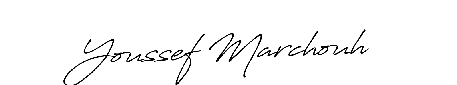 It looks lik you need a new signature style for name Youssef Marchouh. Design unique handwritten (Antro_Vectra_Bolder) signature with our free signature maker in just a few clicks. Youssef Marchouh signature style 7 images and pictures png