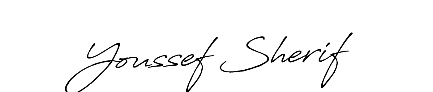 The best way (Antro_Vectra_Bolder) to make a short signature is to pick only two or three words in your name. The name Youssef Sherif include a total of six letters. For converting this name. Youssef Sherif signature style 7 images and pictures png