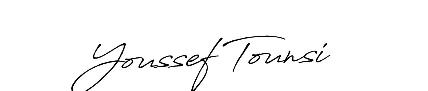 Use a signature maker to create a handwritten signature online. With this signature software, you can design (Antro_Vectra_Bolder) your own signature for name Youssef Tounsi. Youssef Tounsi signature style 7 images and pictures png