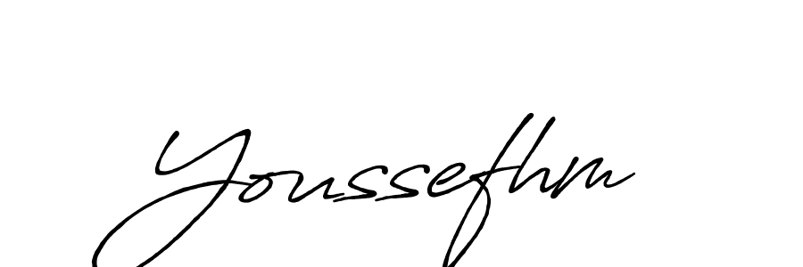 Create a beautiful signature design for name Youssefhm. With this signature (Antro_Vectra_Bolder) fonts, you can make a handwritten signature for free. Youssefhm signature style 7 images and pictures png