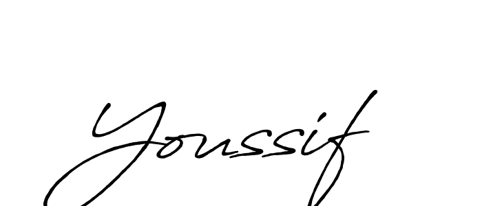 The best way (Antro_Vectra_Bolder) to make a short signature is to pick only two or three words in your name. The name Youssif include a total of six letters. For converting this name. Youssif signature style 7 images and pictures png