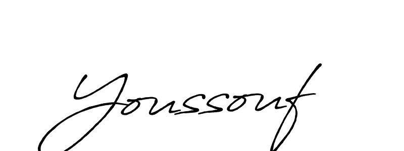 How to make Youssouf signature? Antro_Vectra_Bolder is a professional autograph style. Create handwritten signature for Youssouf name. Youssouf signature style 7 images and pictures png