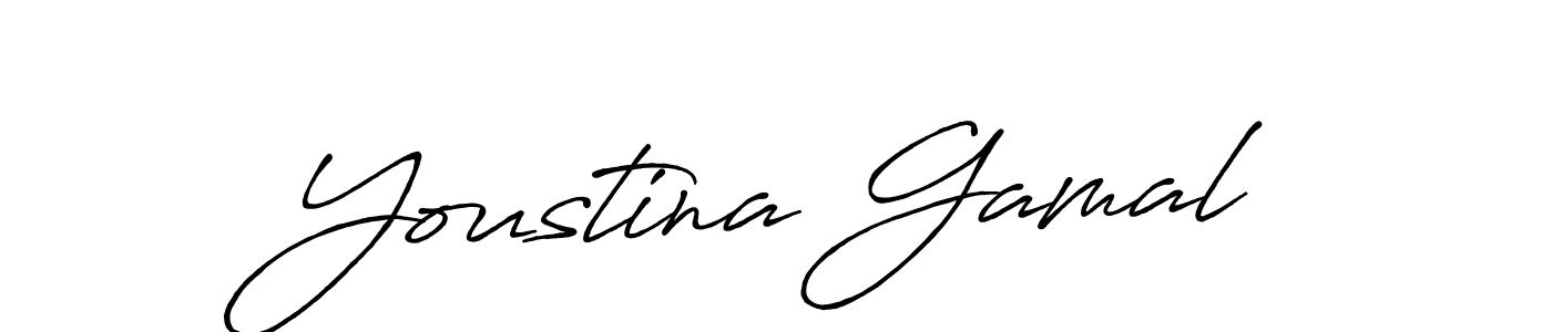 The best way (Antro_Vectra_Bolder) to make a short signature is to pick only two or three words in your name. The name Youstina Gamal include a total of six letters. For converting this name. Youstina Gamal signature style 7 images and pictures png