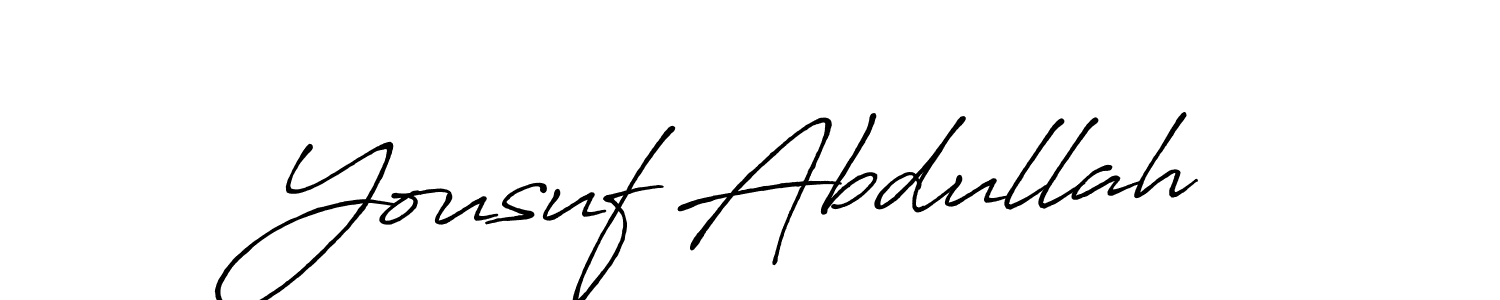 How to make Yousuf Abdullah signature? Antro_Vectra_Bolder is a professional autograph style. Create handwritten signature for Yousuf Abdullah name. Yousuf Abdullah signature style 7 images and pictures png