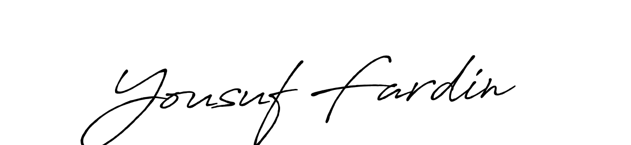 Make a beautiful signature design for name Yousuf Fardin. Use this online signature maker to create a handwritten signature for free. Yousuf Fardin signature style 7 images and pictures png