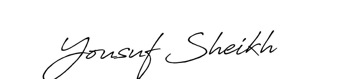 if you are searching for the best signature style for your name Yousuf Sheikh. so please give up your signature search. here we have designed multiple signature styles  using Antro_Vectra_Bolder. Yousuf Sheikh signature style 7 images and pictures png