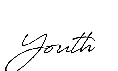 Design your own signature with our free online signature maker. With this signature software, you can create a handwritten (Antro_Vectra_Bolder) signature for name Youth. Youth signature style 7 images and pictures png