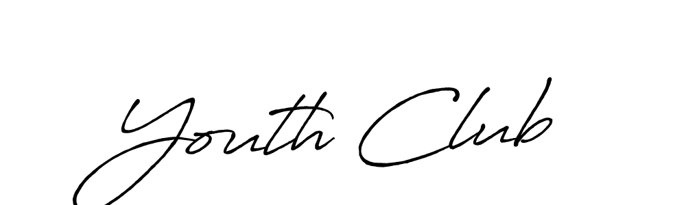Similarly Antro_Vectra_Bolder is the best handwritten signature design. Signature creator online .You can use it as an online autograph creator for name Youth Club. Youth Club signature style 7 images and pictures png
