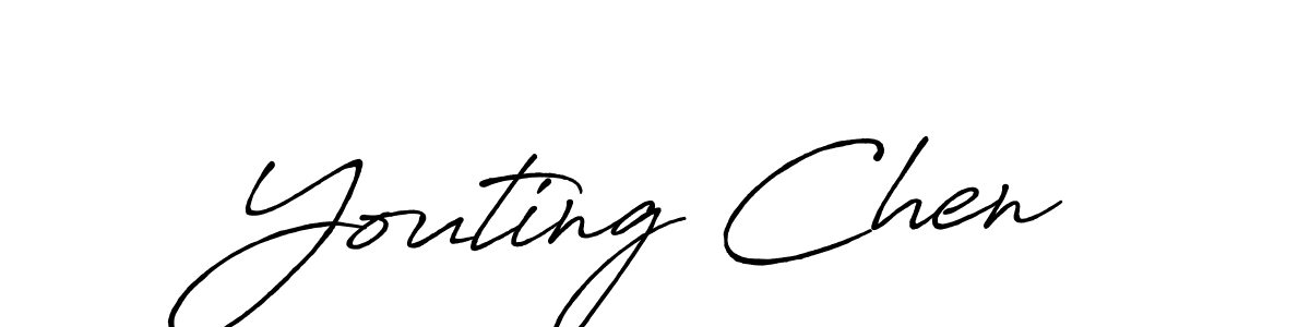 How to make Youting Chen signature? Antro_Vectra_Bolder is a professional autograph style. Create handwritten signature for Youting Chen name. Youting Chen signature style 7 images and pictures png