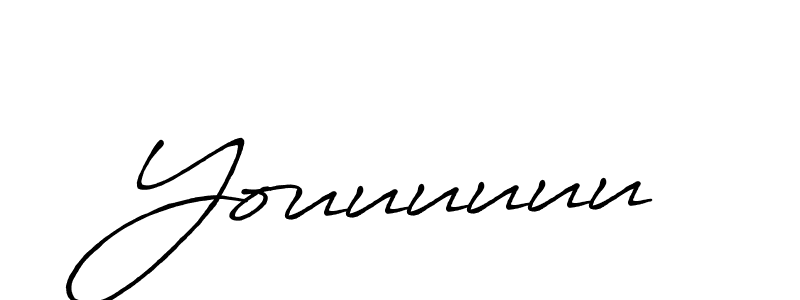 Similarly Antro_Vectra_Bolder is the best handwritten signature design. Signature creator online .You can use it as an online autograph creator for name Youuuuuu. Youuuuuu signature style 7 images and pictures png