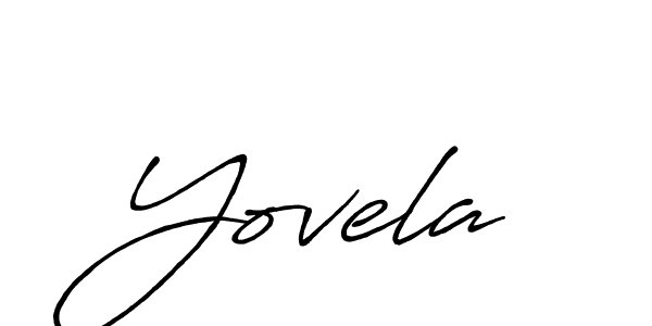 How to Draw Yovela signature style? Antro_Vectra_Bolder is a latest design signature styles for name Yovela. Yovela signature style 7 images and pictures png