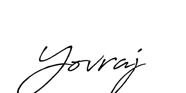 Antro_Vectra_Bolder is a professional signature style that is perfect for those who want to add a touch of class to their signature. It is also a great choice for those who want to make their signature more unique. Get Yovraj name to fancy signature for free. Yovraj signature style 7 images and pictures png