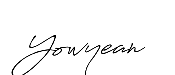 Yowyean stylish signature style. Best Handwritten Sign (Antro_Vectra_Bolder) for my name. Handwritten Signature Collection Ideas for my name Yowyean. Yowyean signature style 7 images and pictures png