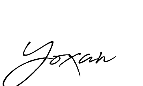 Design your own signature with our free online signature maker. With this signature software, you can create a handwritten (Antro_Vectra_Bolder) signature for name Yoxan. Yoxan signature style 7 images and pictures png