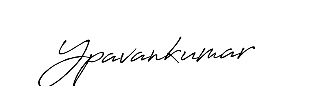 How to make Ypavankumar signature? Antro_Vectra_Bolder is a professional autograph style. Create handwritten signature for Ypavankumar name. Ypavankumar signature style 7 images and pictures png