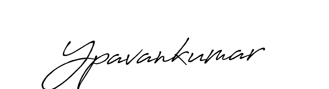 How to make Ypavankumar signature? Antro_Vectra_Bolder is a professional autograph style. Create handwritten signature for Ypavankumar name. Ypavankumar signature style 7 images and pictures png