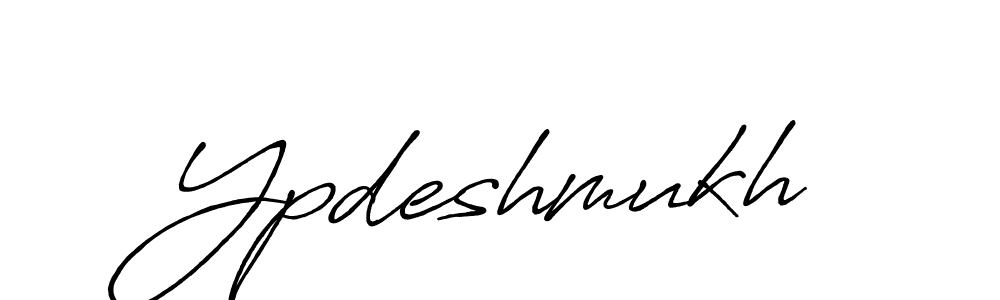 Create a beautiful signature design for name Ypdeshmukh. With this signature (Antro_Vectra_Bolder) fonts, you can make a handwritten signature for free. Ypdeshmukh signature style 7 images and pictures png