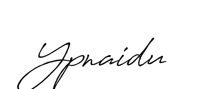 Create a beautiful signature design for name Ypnaidu. With this signature (Antro_Vectra_Bolder) fonts, you can make a handwritten signature for free. Ypnaidu signature style 7 images and pictures png