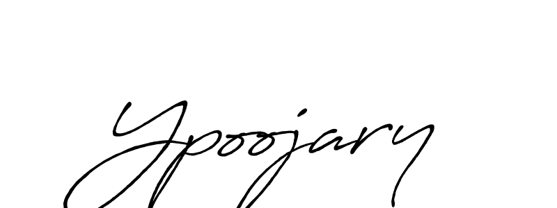 How to Draw Ypoojary signature style? Antro_Vectra_Bolder is a latest design signature styles for name Ypoojary. Ypoojary signature style 7 images and pictures png