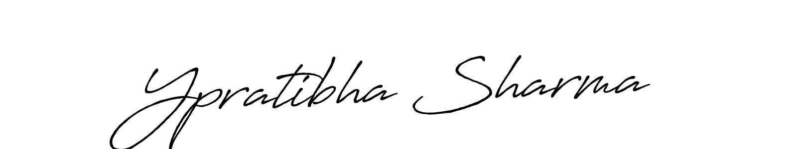How to make Ypratibha Sharma signature? Antro_Vectra_Bolder is a professional autograph style. Create handwritten signature for Ypratibha Sharma name. Ypratibha Sharma signature style 7 images and pictures png