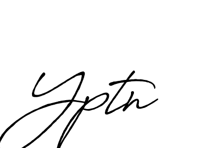 Make a beautiful signature design for name Yptn. With this signature (Antro_Vectra_Bolder) style, you can create a handwritten signature for free. Yptn signature style 7 images and pictures png