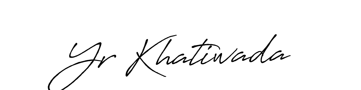 Create a beautiful signature design for name Yr Khatiwada. With this signature (Antro_Vectra_Bolder) fonts, you can make a handwritten signature for free. Yr Khatiwada signature style 7 images and pictures png