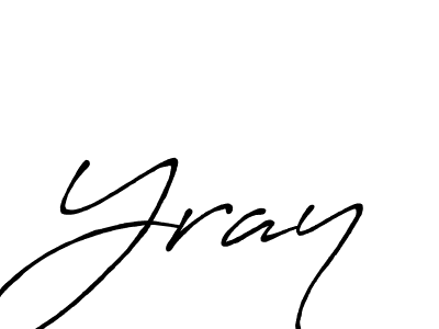 You should practise on your own different ways (Antro_Vectra_Bolder) to write your name (Yray) in signature. don't let someone else do it for you. Yray signature style 7 images and pictures png