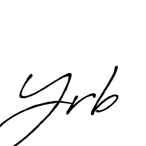 Create a beautiful signature design for name Yrb. With this signature (Antro_Vectra_Bolder) fonts, you can make a handwritten signature for free. Yrb signature style 7 images and pictures png