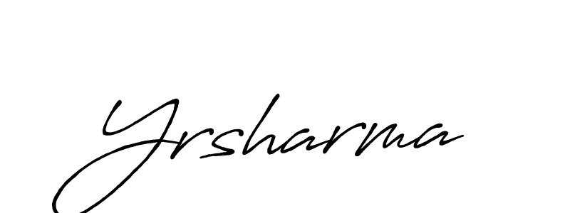 Design your own signature with our free online signature maker. With this signature software, you can create a handwritten (Antro_Vectra_Bolder) signature for name Yrsharma. Yrsharma signature style 7 images and pictures png