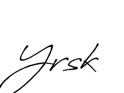 if you are searching for the best signature style for your name Yrsk. so please give up your signature search. here we have designed multiple signature styles  using Antro_Vectra_Bolder. Yrsk signature style 7 images and pictures png