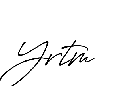 How to make Yrtm name signature. Use Antro_Vectra_Bolder style for creating short signs online. This is the latest handwritten sign. Yrtm signature style 7 images and pictures png