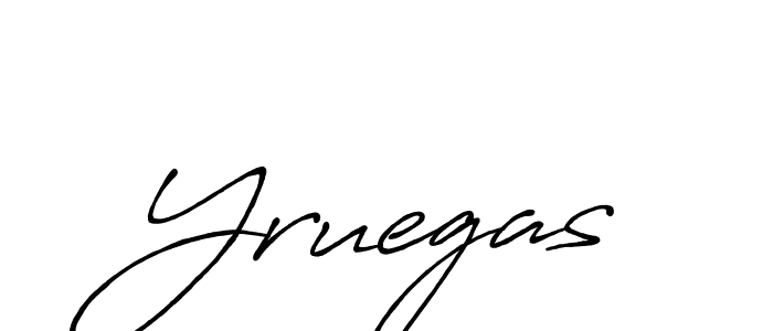 if you are searching for the best signature style for your name Yruegas. so please give up your signature search. here we have designed multiple signature styles  using Antro_Vectra_Bolder. Yruegas signature style 7 images and pictures png