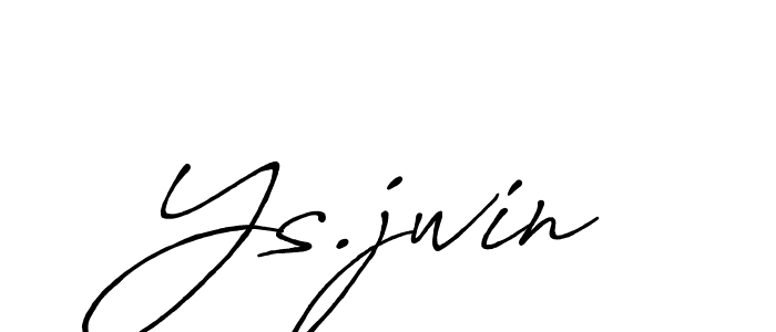 Design your own signature with our free online signature maker. With this signature software, you can create a handwritten (Antro_Vectra_Bolder) signature for name Ys.jwin. Ys.jwin signature style 7 images and pictures png